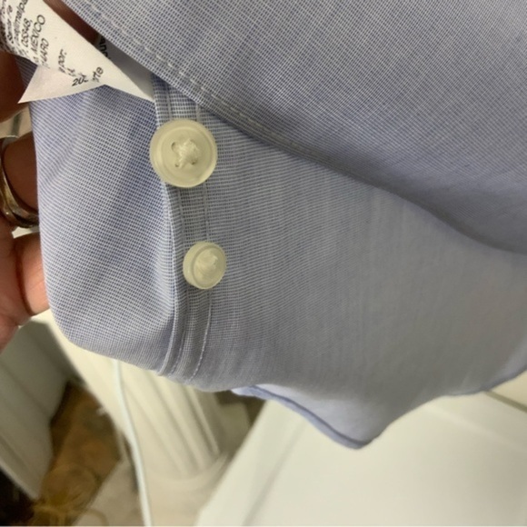 J. Crew re-imagined blue button collared shirt slim XL NWT - Picture 4 of 11